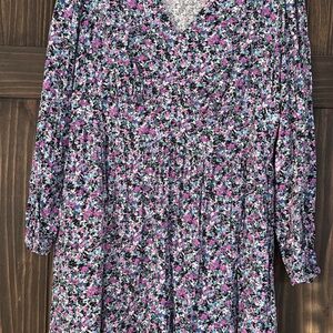 Ava & Viv Floral Dress - Pink, Blue, Black